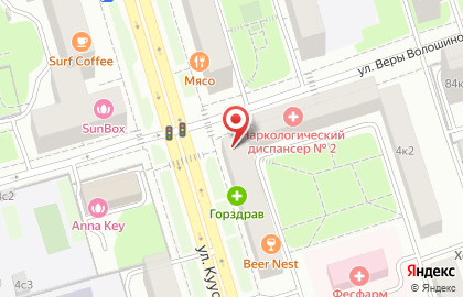 Мини-маркет Царь-продукт на метро Полежаевская на карте