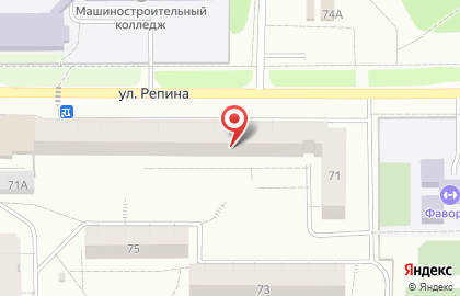 Магазин игрушек на ул. Репина, 71 на карте