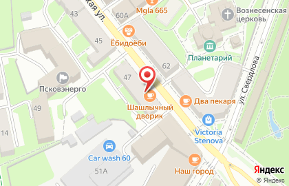 Кафе Шашлычный дворик №1 на Советской улице на карте