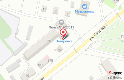 Завод стеновых материалов Поревит на улице Свободы в Ялуторовске на карте