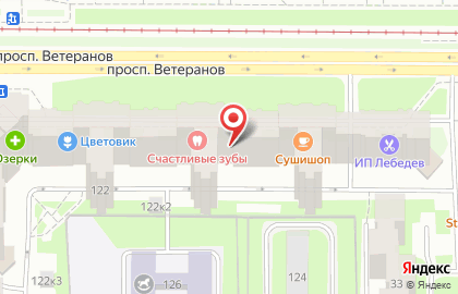 Форвард на проспекте Ветеранов на карте