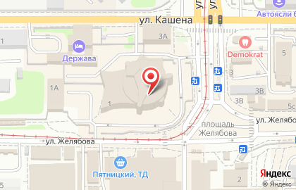 Фирменный салон Мегафон на улице Желябова на карте