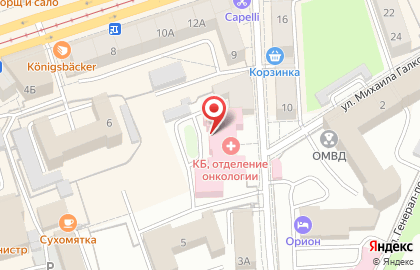 Калининградская областная клиническая больница на карте