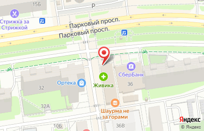 Кафе быстрого питания Shaurma №1 на Парковом проспекте на карте