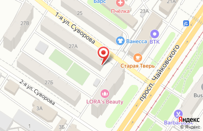 Салон часов Интерчас на проспекте Чайковского на карте
