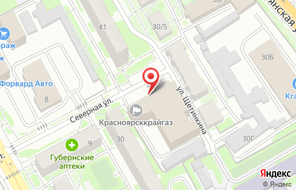 Банкомат Газпромбанк в Красноярске на карте