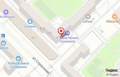 Общественный пункт охраны порядка Юго-Западного административного округа в Москве на карте