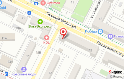 Продуктовый магазин Фасоль на Первомайской улице на карте