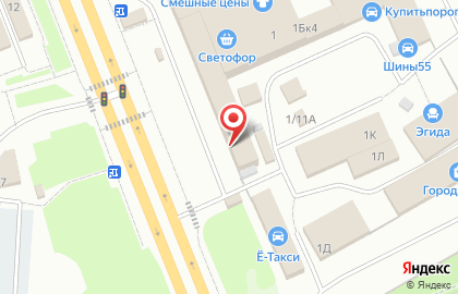 Автомагазин в Омске на карте