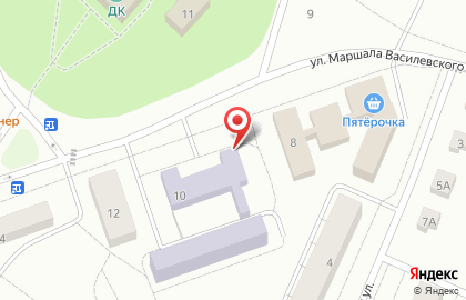 Магазин промтоваров на улице Маршала Василевского на карте