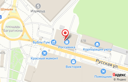 Ювелирный магазин Золотой феникс на Русской улице на карте