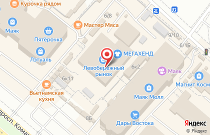 Компания займов КредитСервис на проспекте Комарова на карте