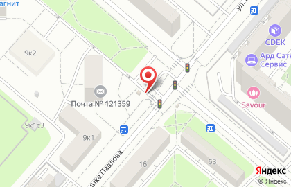 Киоск бытовых услуг на улице Академика Павлова на карте