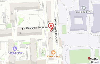 Бистро Гирос и Такос на Красномосковской улице на карте