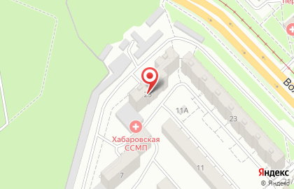 Станция скорой медицинской помощи г. Хабаровска в Хабаровске на карте
