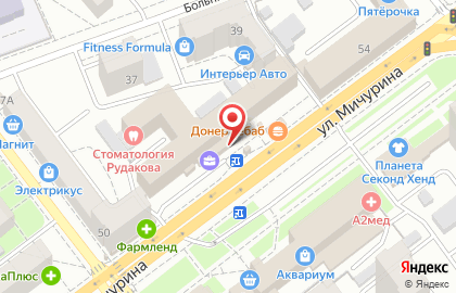 Магазин Рубль Бум и 1b.ru на улице Мичурина на карте