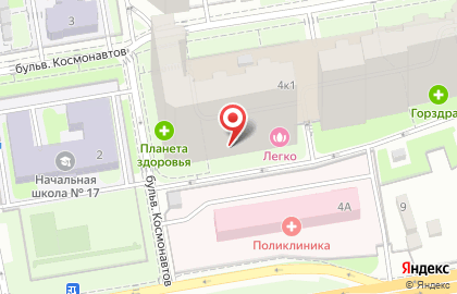 Салон красоты Чародеи на бульваре Космонавтов на карте