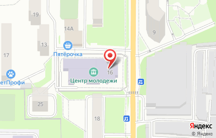 МСК, Московский университет на Парковой улице на карте