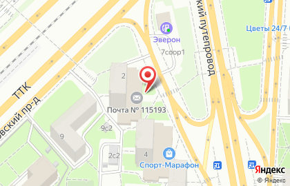 Магазин продовольственных товаров в Даниловском районе на карте