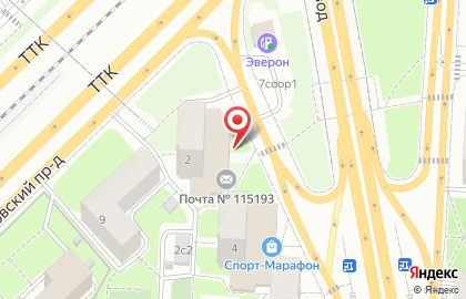 Пансионат Почта России в Даниловском районе на карте