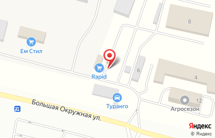 Оптово-розничный магазин пиломатериалов на Большой Окружной улице на карте