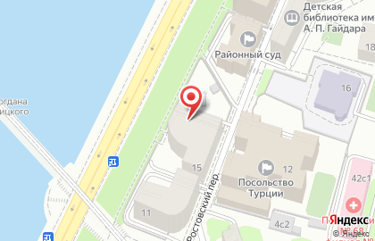 Строительная компания ИнвестСтрой в 7-м Ростовском переулке на карте