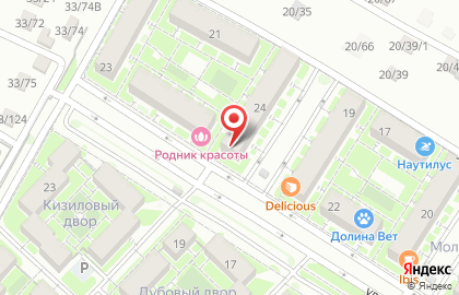 Жилой район Родниковая Долина в Советском районе на карте