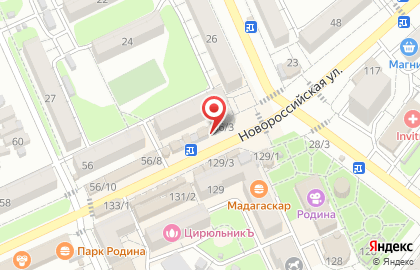 Фирменный магазин Баязет на ​Новороссийской на карте