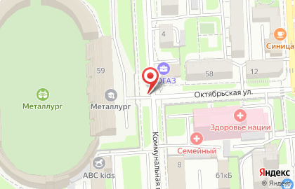 Филин на Коммунальной улице на карте