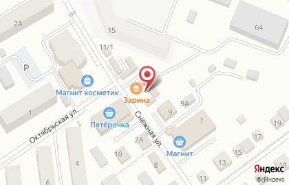 Магазин мясной продукции Мясорубка на Снежной улице на карте