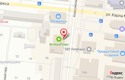 Мастерская по ремонту ювелирных изделий на Комсомольской улице в Зеленодольске на карте