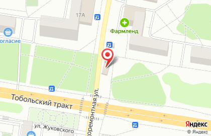 Шиномонтажная мастерская на улице Беляева на карте