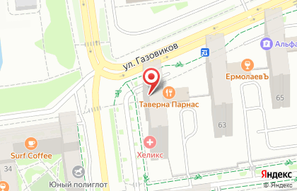 Ресторан доставки японской кухни Суши Мастер на улице Газовиков на карте