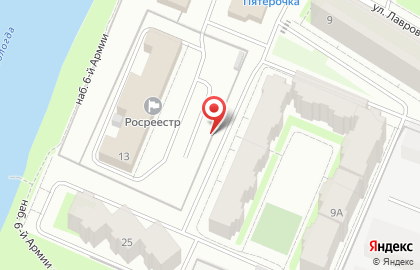 Строящиеся объекты, ООО ВологдаСтройЗаказчик на улице Лаврова на карте