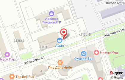 Супермаркет Атак в Москве на карте