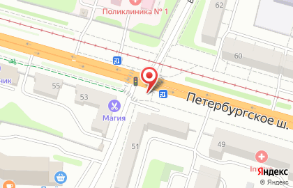 Киоск по продаже печатной продукции Информбюро на Петербургском шоссе на карте