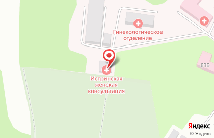 Истринская районная больница на улице Урицкого на карте