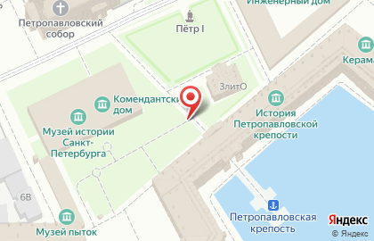 Киоск по продаже сувениров в Петроградском районе на карте