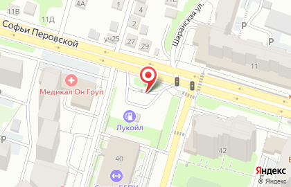 Банкомат ФКБ Петрокоммерц на улице Софьи Перовской на карте