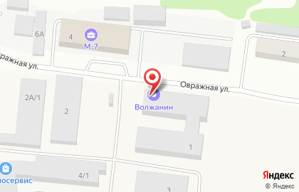 Завод Волжанин на Овражной улице на карте