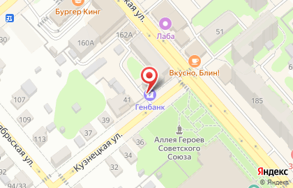 Генбанк в Москве на карте