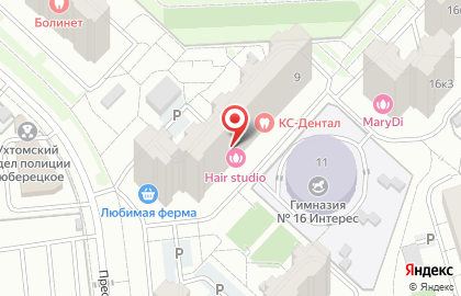 Студия красоты Hello, Brows на карте