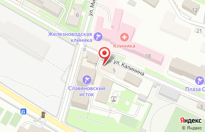 Кафе Отдых в Железноводске на карте