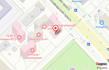 Городская больница №5 в Казани на карте