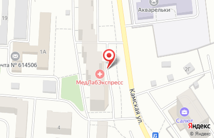 Медицинская лаборатория МедЛабЭкспресс на Камской улице на карте