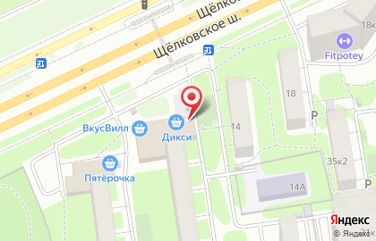 Цветочный киоск в Северном Измайлово на карте
