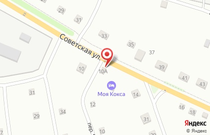 Продуктовый магазин на Советской улице на карте