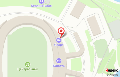 Гостиница Спорт в Красноярске на карте