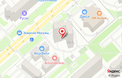 Детский клуб Малина на Новокосинской улице на карте