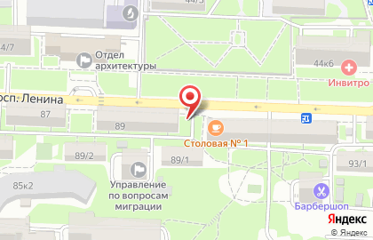Аптека Лавка лекарств на проспекте Ленина на карте